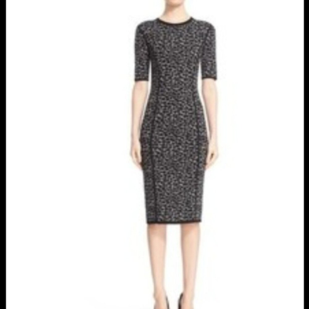 Michael Kors Collection Leopard Sheath Bodycon Dress